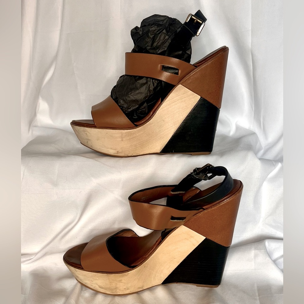 ALDO Color Block Wedge Sandal women’s sz 9